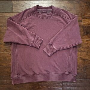Aerie pullover sweater jacket crew neck | Plum purple | Medium